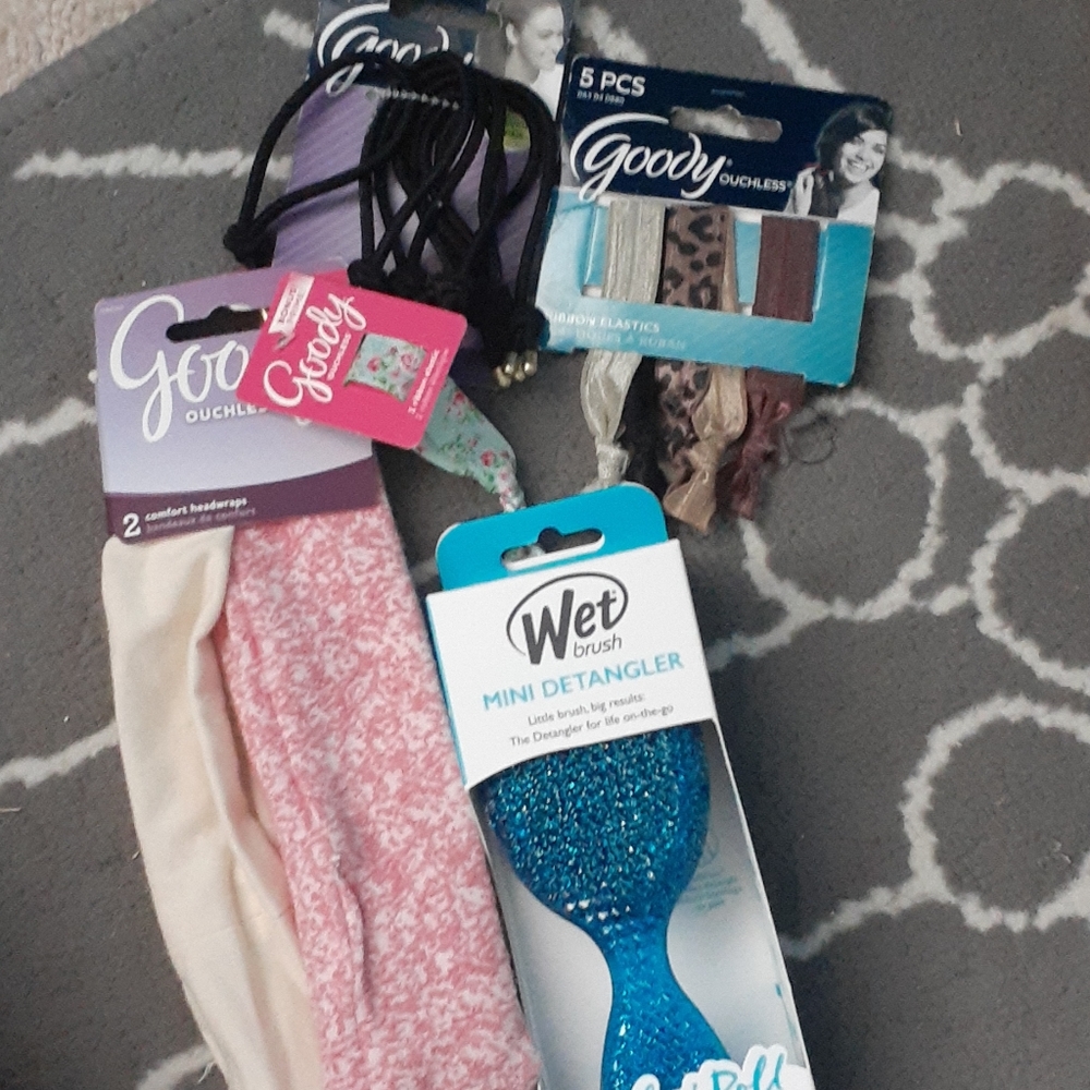 Wet Brush and hair tie bundle